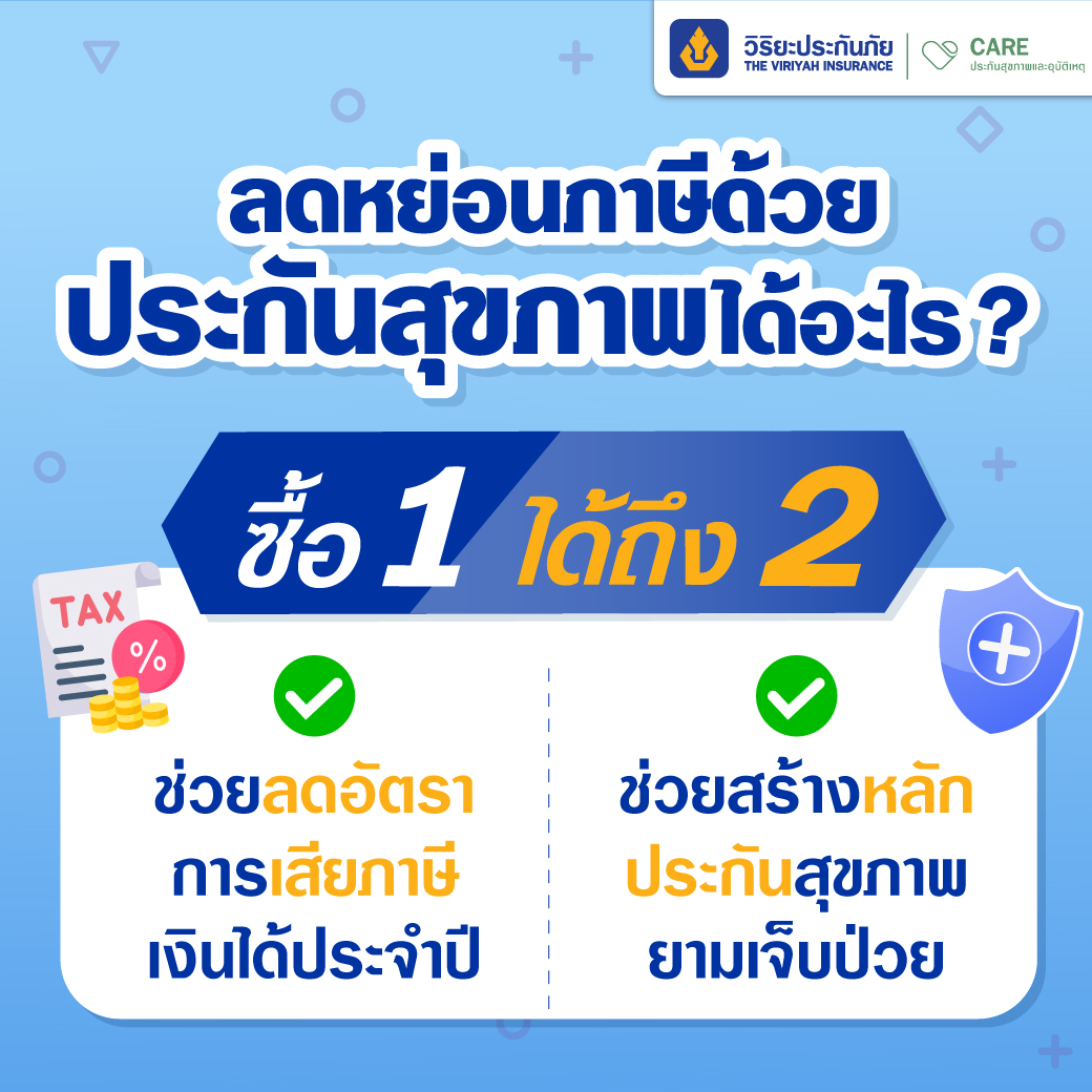 ประกันสุขภาพ ลดหย่อนภาษี